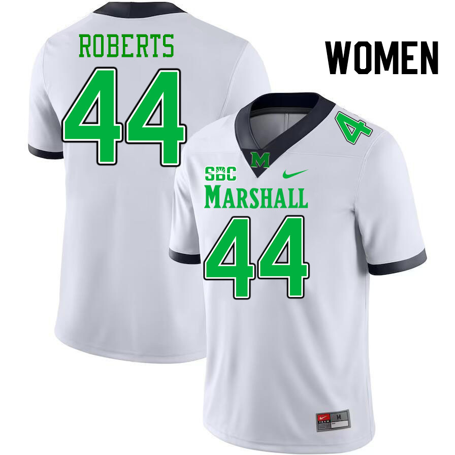 Women #44 Antwan Roberts Marshall Thundering Herd SBC Conference College Football Jerseys Stitched-W
